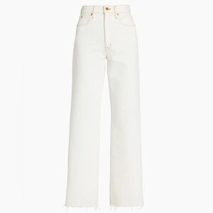 SLVRLAKE Grace White Wide-Leg Jeans 32